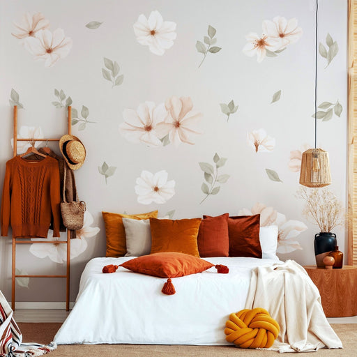 Spring Bloom Flowers and Leaves, Wall Stickers - Made of Sundays