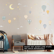 Striped Hot Air Balloon Wall Stickers - Made of Sundays