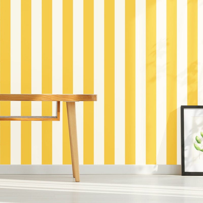 Striped Wallpaper - Peel & Stick Wallpapers by Made of Sundays