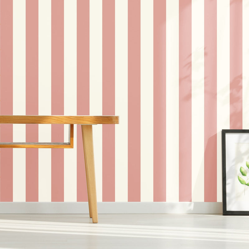 Striped Wallpaper - Peel & Stick Wallpapers by Made of Sundays