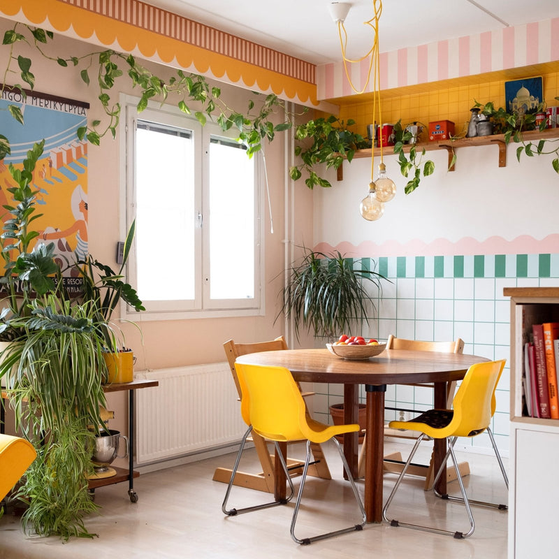 Terrace Stripe Wallpaper Border - Peel & Stick Wallpapers by Made of Sundays