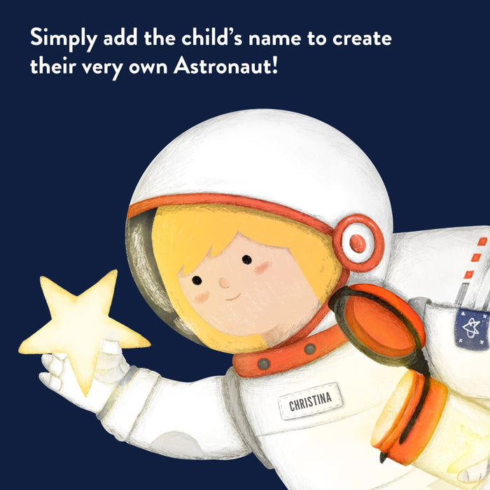 The Star Collector Astronaut, Personalised Wall Sticker