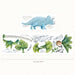Triceratops Dinosaur Wall Sticker, wall decals by Made of Sundays