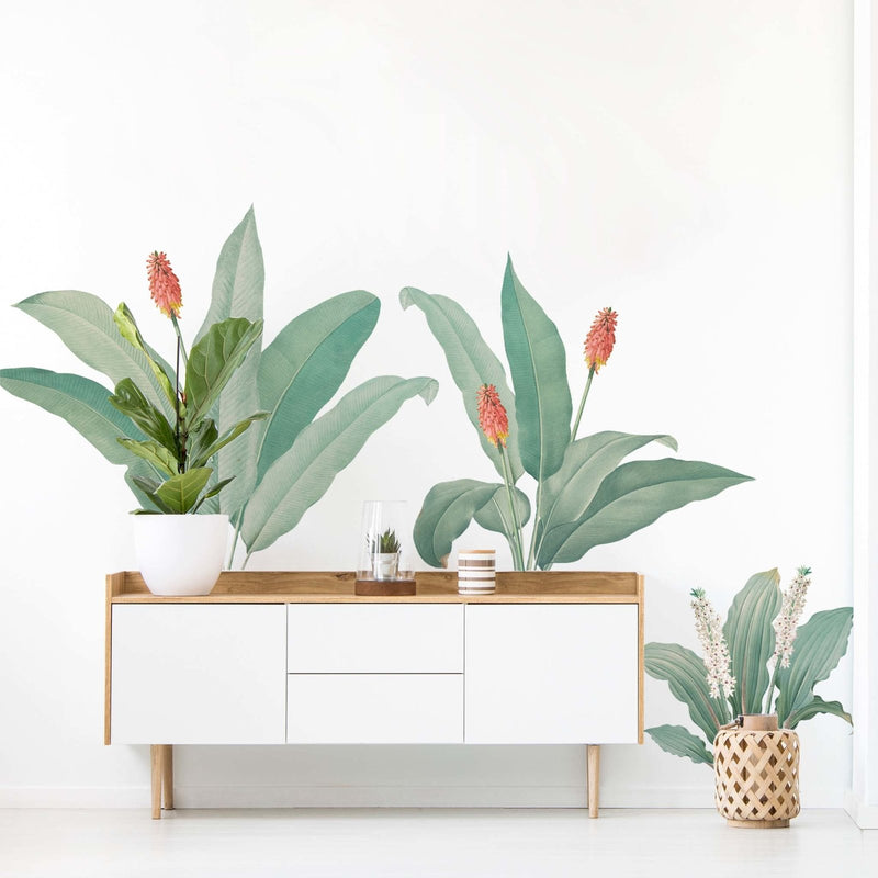 Autocollants Muraux Feuilles de Palmier Botaniques