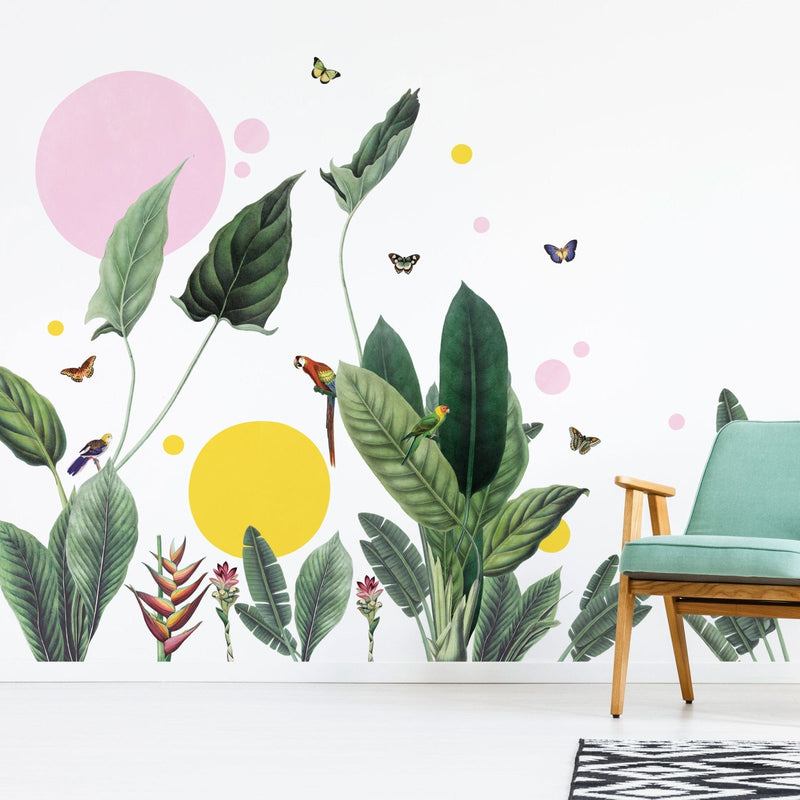 Vintage Tropical Jungle with Shapes, wall decals by Made of Sundays