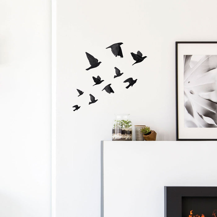 Αυτοκόλλητα τοίχου με ακουαρέλα πουλιά
