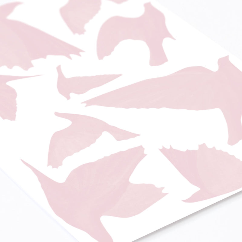 Autocollants Muraux Oiseaux Aquarelle