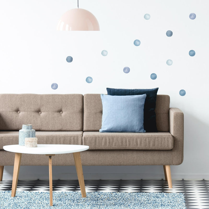 Watercolour Polka Dots Wall Stickers, 6 cm, wall decals by Made of Sundays