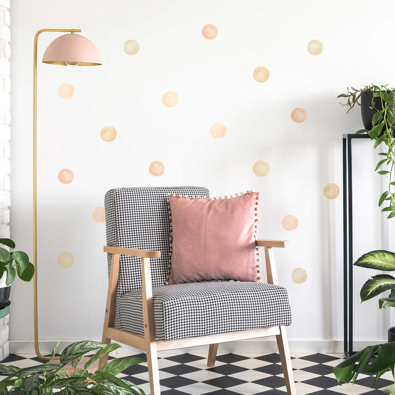 Watercolour Polka Dots Wall Stickers, 6 cm, wall decals by Made of Sundays