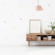 Watercolour Polka Dots Wall Stickers, 6 cm, wall decals by Made of Sundays