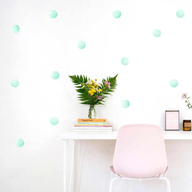 Watercolour Polka Dots Wall Stickers, 6 cm, wall decals by Made of Sundays