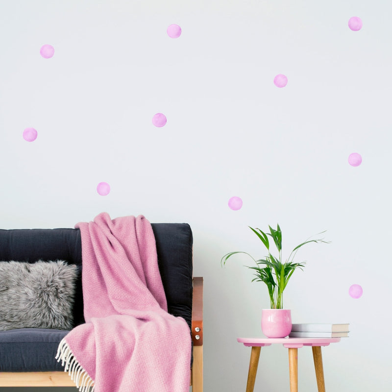 Watercolour Polka Dots Wall Stickers, 6 cm, wall decals by Made of Sundays