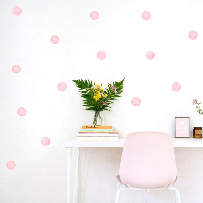 Watercolour Polka Dots Wall Stickers, 6 cm, wall decals by Made of Sundays