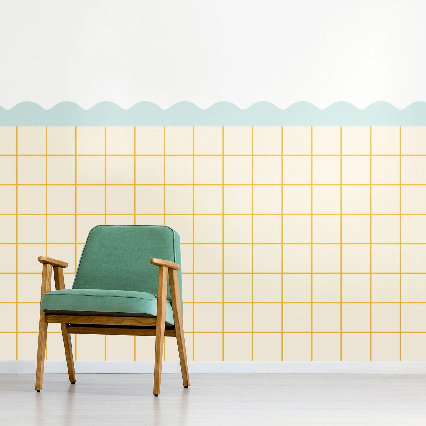 Wave Borders, Peel and Stick Wallpaper Borders for easy diy decor ...