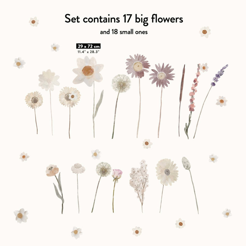 Kukkaniitty seinätarrat