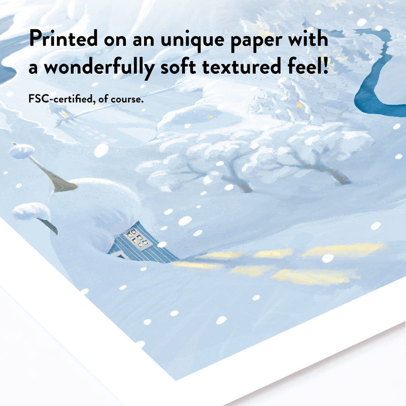 Winteravond in de Moominvallei Poster