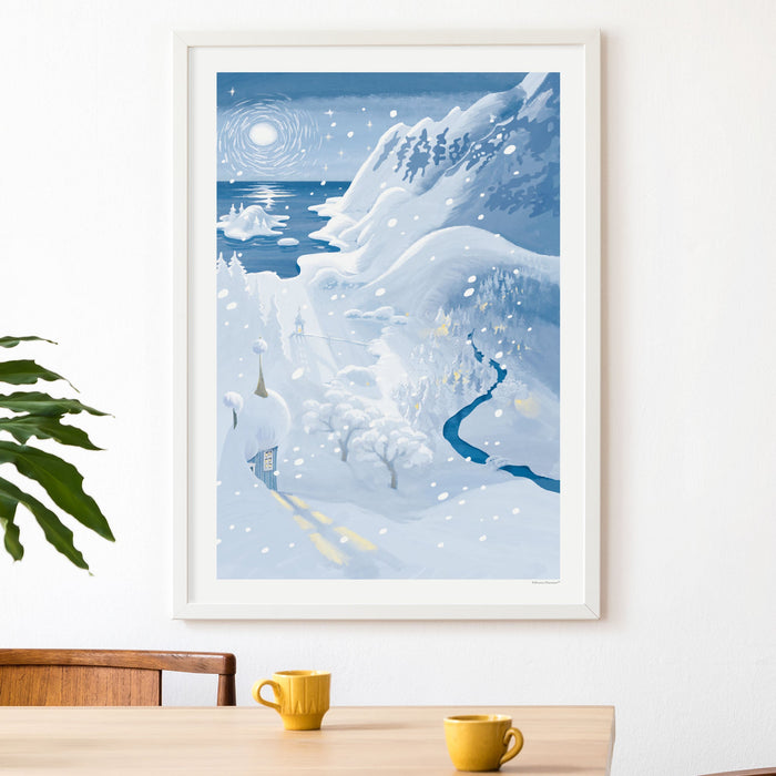 Winter Night in the Moomin Valley Poster - Made of Sundays