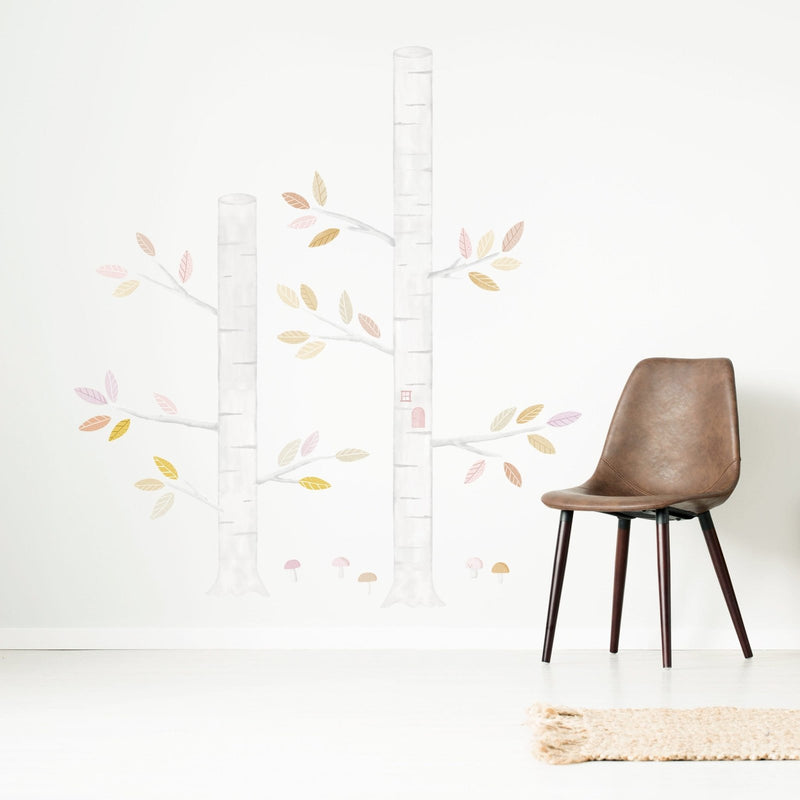 Woodland Autumn Trees Wall Stickers, wall decals by Made of Sundays