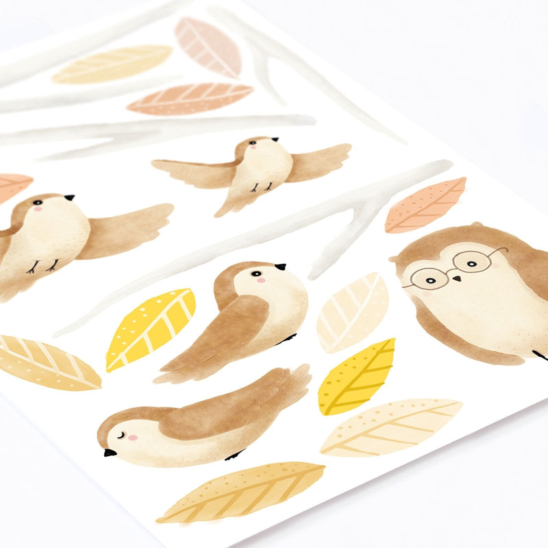 Woodland Birds Wall Stickers, wall decals by Made of Sundays