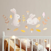 Woodland Bunnies, Wall Stickers, wall decals by Made of Sundays