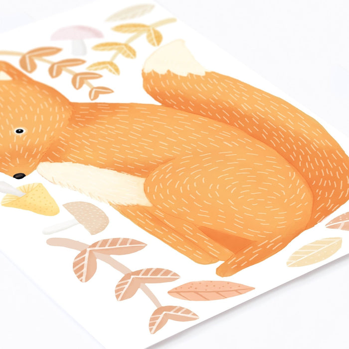 Woodland Fox, Wall Sticker, wall decals by Made of Sundays